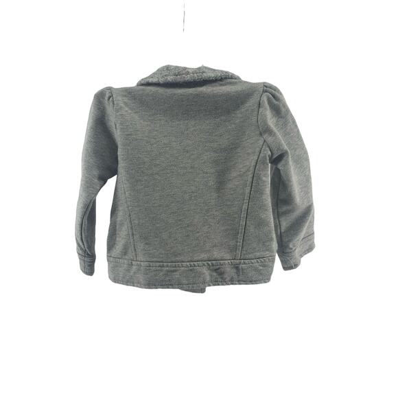 Cynthia Rowley Baby Girls' Gray Faux Fur Full Zip Jacket Size 12 Months - Picture 4 of 4